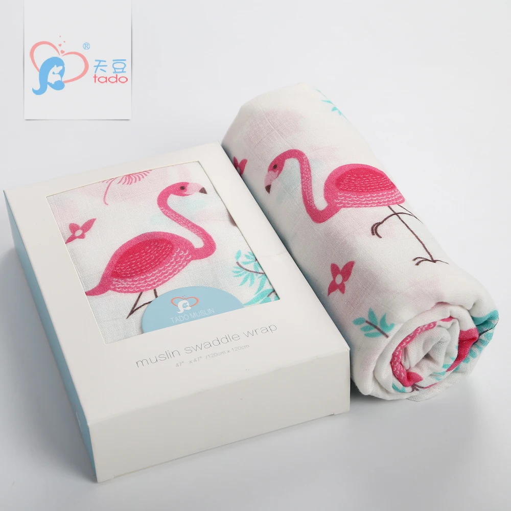 Muslin Baby Blanket Kids Swaddling Wraps Character 120*120 cm Children