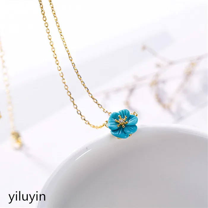 

KJJEAXCMY Fine jewelry S990 pure silver peacock peacock hollowed mosaic jade blue sand stone Hong Kong Jade Pendant