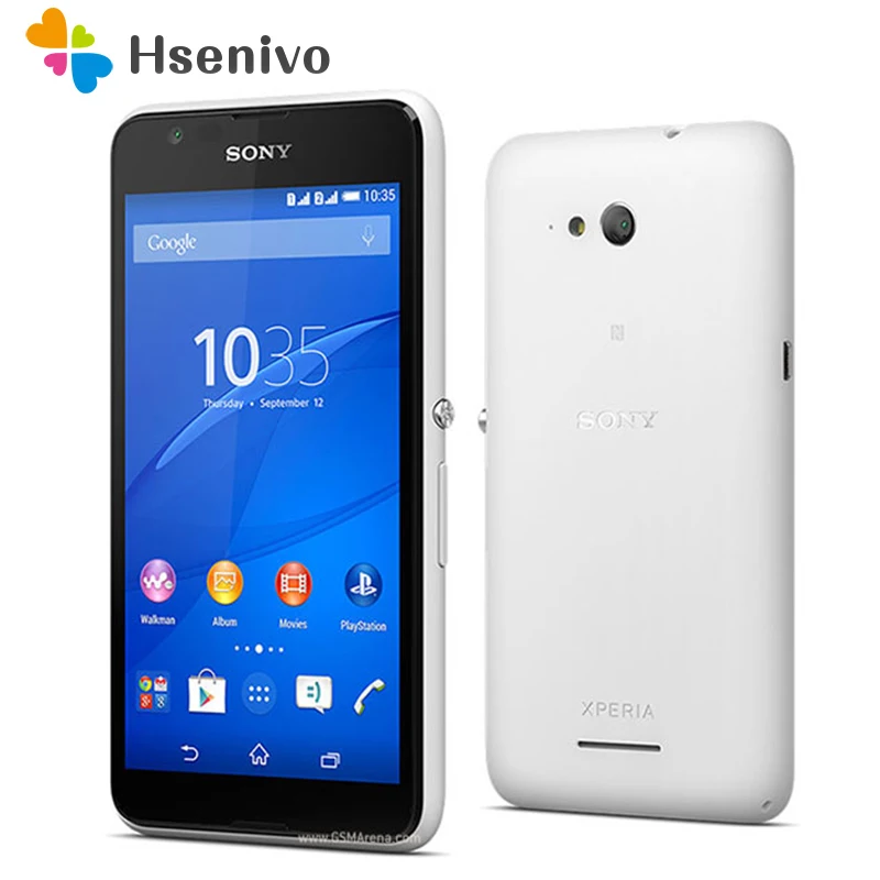 Восстановленный Оригинальный мобильный телефон Sony Xperia E4g E2003 E2053 1 ГБ ОЗУ 8 Гб ПЗУ 4 7