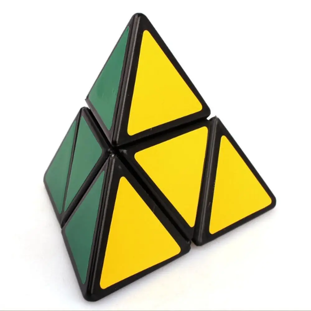 Mozhi черный Пирамида куб кубики Волшебные 2x2x2 скорость головоломки кубическая головоломка Piramide magico cubos развивающие игрушечные лошадки