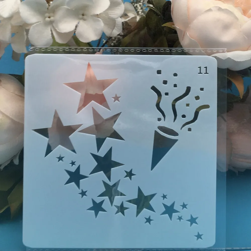 

13cm Stars DIY Layering Stencils Wall Painting Scrapbook Coloring Embossing Album Decorative Card Template