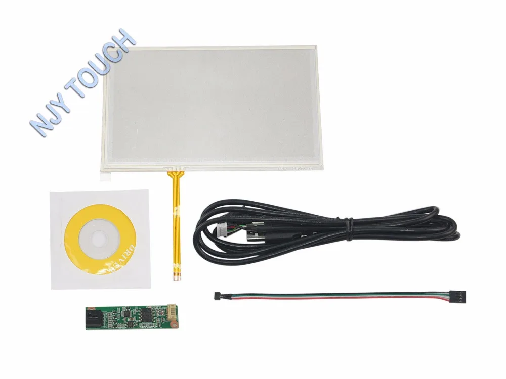 7 дюймовый 4-проводной резистивный Сенсорный экран Панель с USB Управление комплект для AT070TN90/92 94 ЖК-дисплей Панель