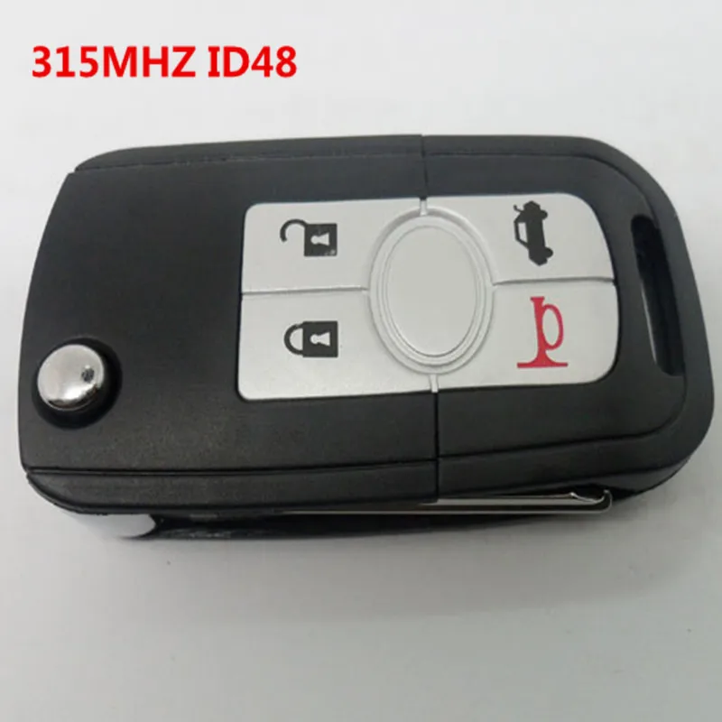 3+1 4 Button Remote Transmitter For Buick LaCROSSE Flip Folding Remote Key 315mhz ID13 Chip