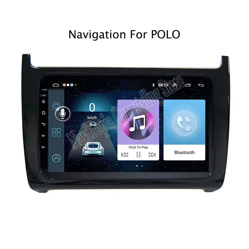 

ECTWODVD 9inch Android 8.1 Car Radio GPS Navigation Multimedia Stereo DVD Player for VW Polo 2011 2012 13 15 16 17 2018