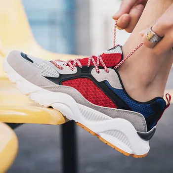 

Spring Autumn Fashion Brand Men Sneakers Male Vulcanized Leisure trend Comfortable Shoes Casual Breathable Shoes flats D8-05