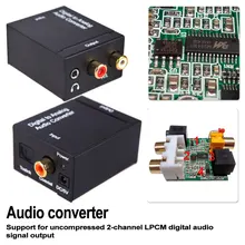 Цифро-аналоговый аудио конвертер оптический в RCA коаксиальный сигнал в аналоговый стерео аудио адаптер Усилитель