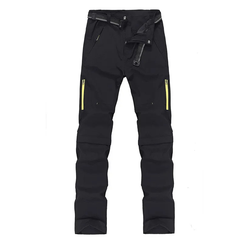 WWKK брюки для походов на открытом воздухе мужские брюки для скалолазания летние быстросохнущие спортивные треккинговые брюки для рыбалки и путешествий Спортивные брюки spodnie damskie - Цвет: Black