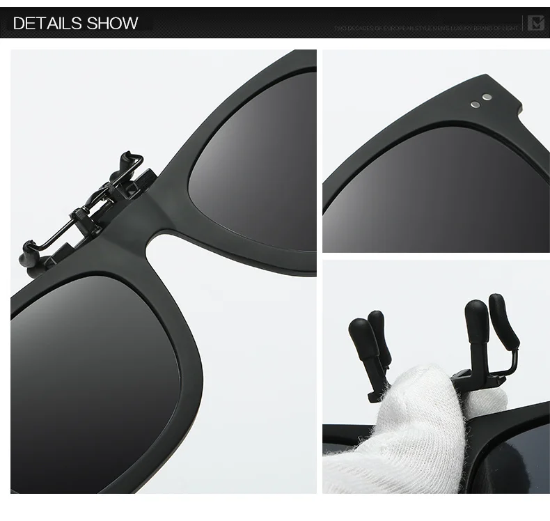Imwete, классические поляризационные солнцезащитные очки для мужчин и женщин, на застежке, очки для близорукости, Ретро стиль, откидные очки, очки для ночного видения