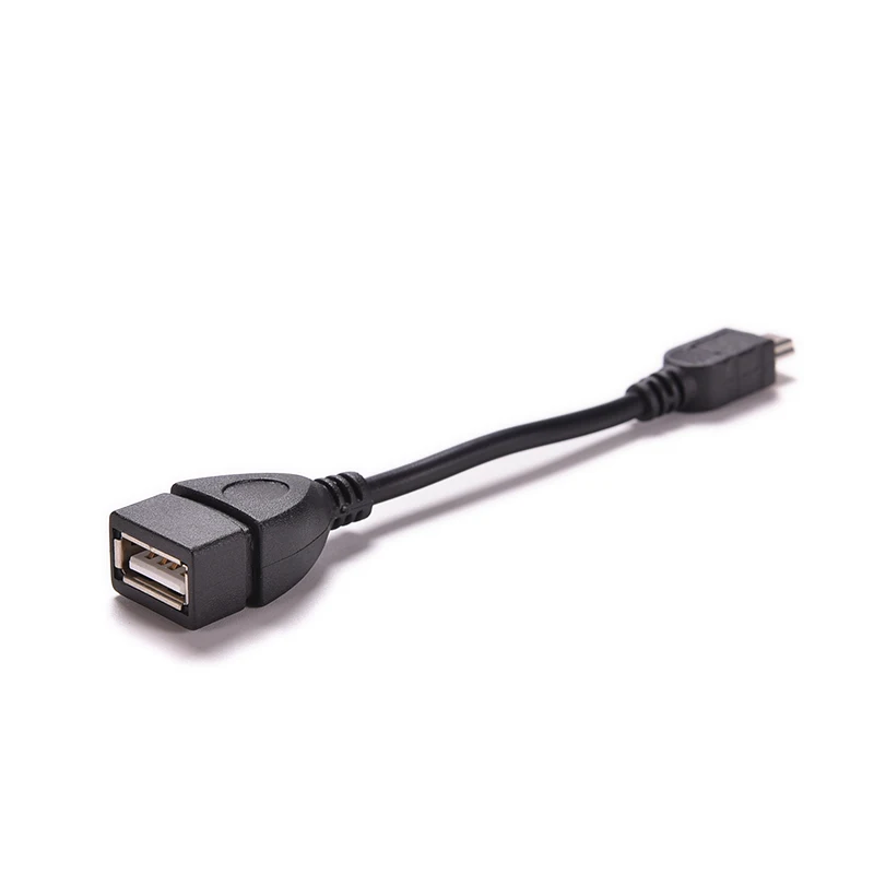 10 см Черный Новый 5pin мини USB папа к 2 0 Тип A Женский хост адаптер OTG кабель для