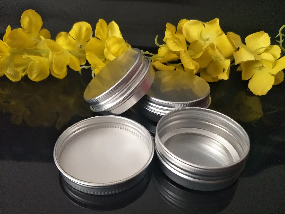 

Free shipping 50pcs/lot 30g aluminum jar, 30 gram metal cream jar, 1 oz silver aluminum tin, 30 g metal cosmetic container