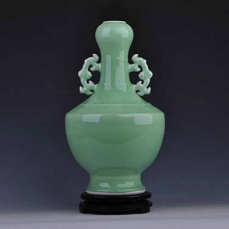 

Jingdezhen ceramic vase celadon crafts creative home decoration decoration room Home Furnishing shadow celadon vase