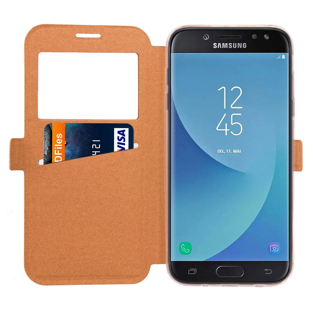 Кожаный чехол книжка для телефона Samsung Galaxy J3 J5 J7 2017 года Pro J 3 5 7 17 SM J730F J530F J330F ЕС|case