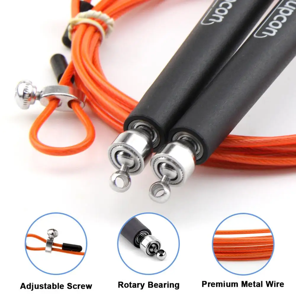 Speed Jump Rope Ball Bearing Adjustable Training Sport Skipping Fitness Equipment  Fitness Skip Workout Training