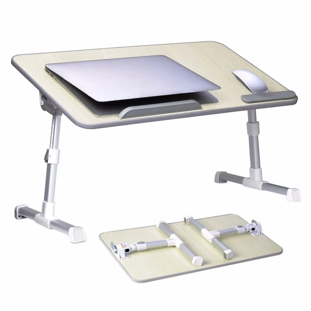 Large Size Adjustable Laptop Bed Coach Table Portable Standing Desk Foldable Sofa Breakfast Tray Notebook Stand Reading Kid Desk