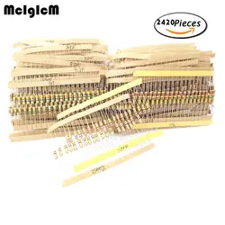 MCIGICM 1/2 w пакет резисторов 121 значения x20pcs = 2420 шт 0,33-4,7 M 5% полный спектр резисторы Ассортимент комплекты электронных diy kit