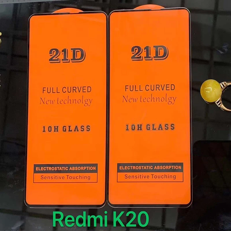 500 шт 21D закаленное стекло полное покрытие против царапин для Xiaomi Redmi Note 8 8A 7 Pro 7S 6 K20 Защитная пленка для экрана