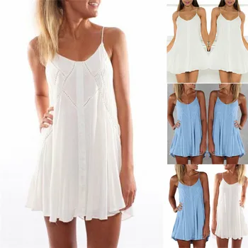 

Women's V-neck Chiffon Dress Condole Belt Ice Silk Skirt Nightwear Nightclothes Nightgown Nightdress