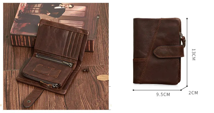 Четыре 2018 новый дизайн Топ зерна натуральной кожаный кошелек мужские кошельки на застежке-молнии известный бренд Для мужчин s бумажник