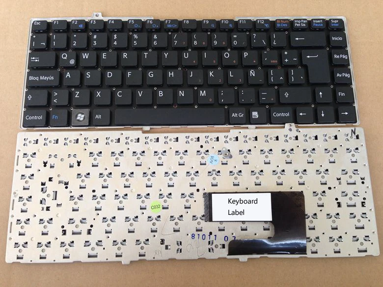 

News laptop keyboard for SONY VGN-FW FW17 FW19 FW48 FW58 FW590 FW LATIN SPANISH/ARABIC/CANADIAN FRENCH/JANANESE/KOREAN layout