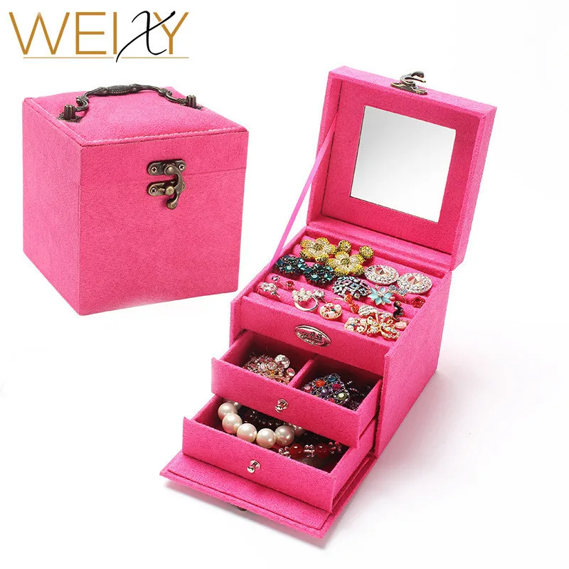 The Concept Of Elegance New Pattern Bring Drawer Layers Jewelry Box