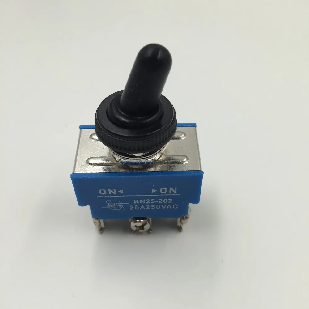 AC 250V 25A Amps 6 винтовых зажимов вкл./ВКЛ. DPDT тумблер с водонепроницаемой