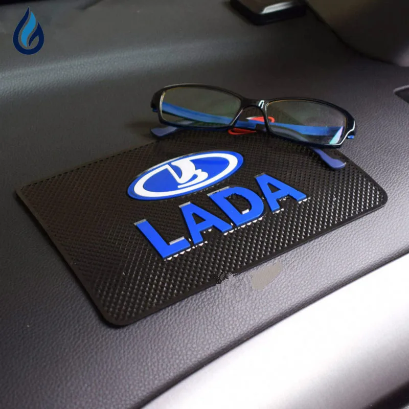

Car Logo Anti Slip Mat Phone Holder Non-Slip Mat Sticker For Lada granta vesta priora kalina niva largus vaz samara 2106 2108