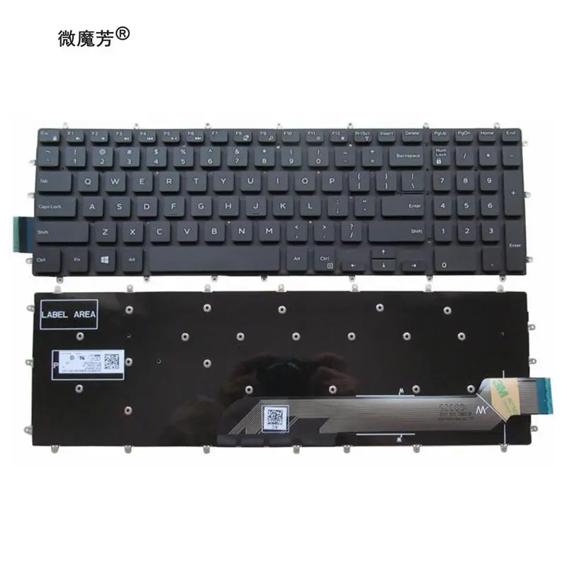 Us keyboard for dell inspiron 15 5565 5567 gaming 7566 7567 17 5765 