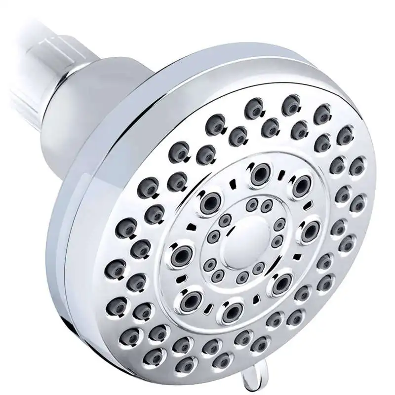 

5 Function Shower Head,High Pressure,4 inch Chrome Luxury Showerhead,Massage Shower Experience,Wall-Mounted,Easy Installation