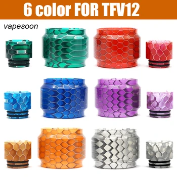 

tfv12 glass tube Colorful resin tube for tfv12 beast could Atomizer tank glass tube Cobra Tube& Drip Tip set