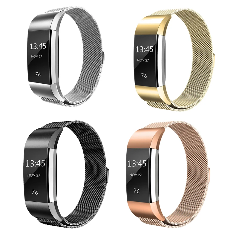 

Oulucci Mesh Loop for Fitbit Charge 2 band replacement strap wrist bands Bracelet Stainless Steel Bracelet charge2 belt