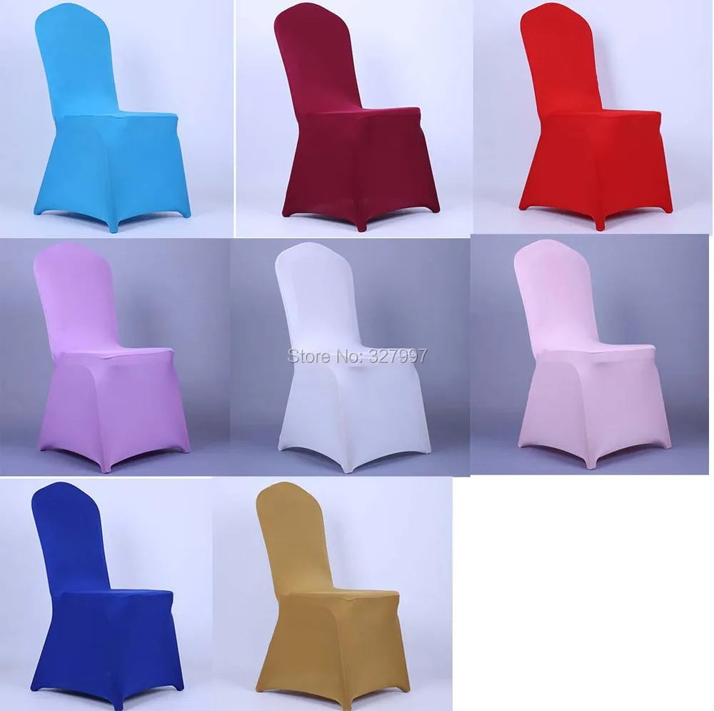 Universal wedding hotel stretch folding chair covers spandex cover for