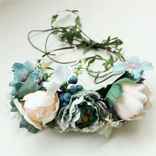 Mingli Tengda элегантные свадебные цветы и Fascinators невесты цветы Головные уборы лес Стиль novia Свадебные украшения