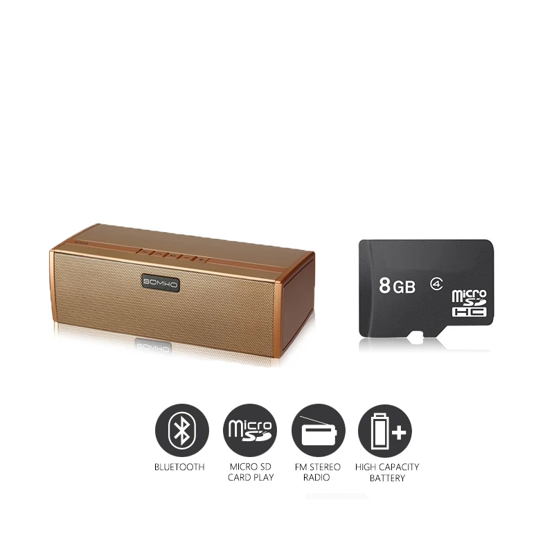 Economic Set Original SOMHO S323 + 8 GB Micro SD Card Bluetooth