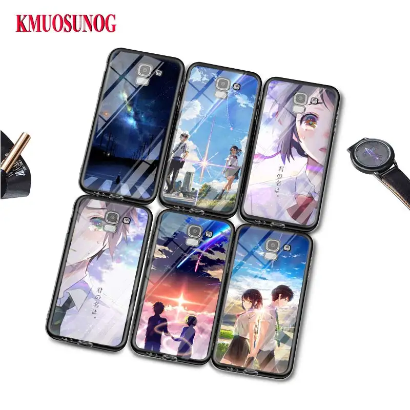 

Black Silicone Case Your Name Japanese Anime for Samsung Galaxy j8 j7 j6 j5 j4 j3 Plus Prime 2018 2017 2016 Phone Bag Cover