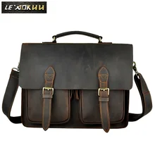 Оригинальный кожаный Мужской дизайнерский деловой портфель
