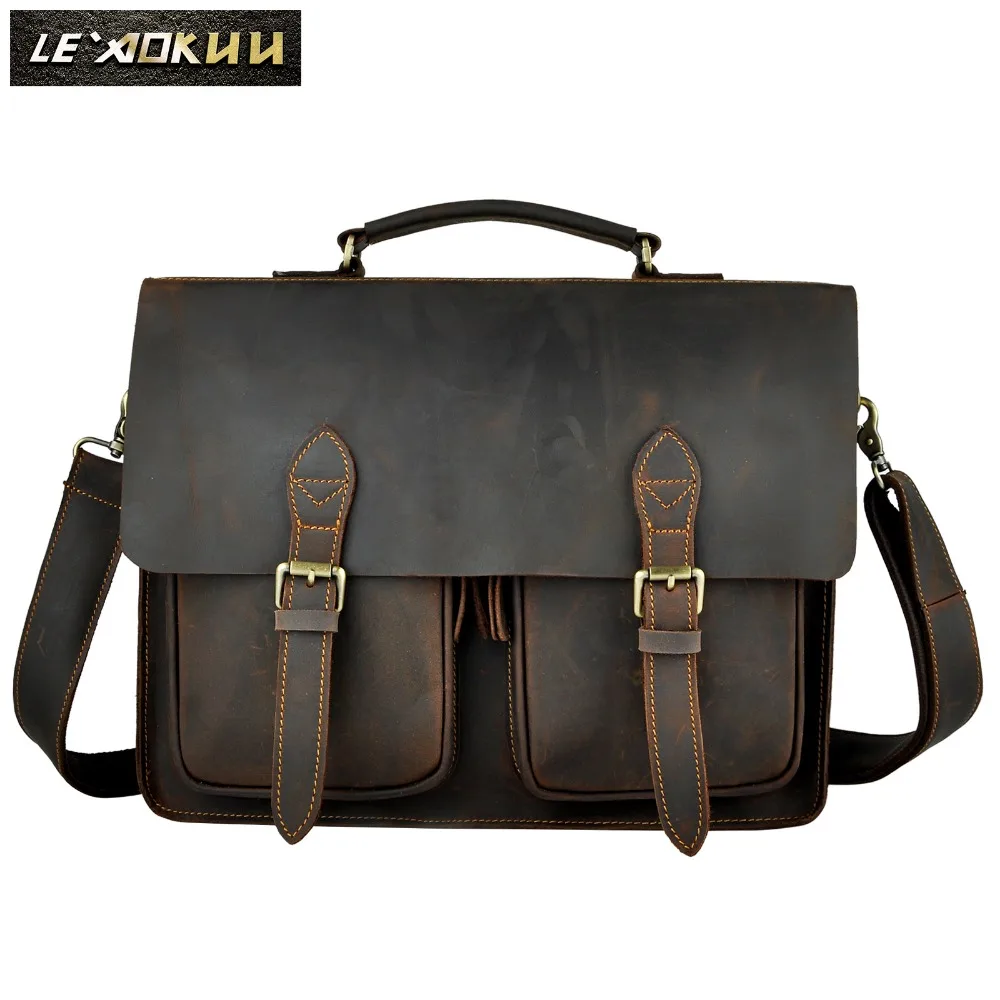 Us 76 44 48 Off Handmade Original Leather Men Designer Business Briefcase Portfolio Attache Bag Commercial Doent Laptop Notebook 1061 On