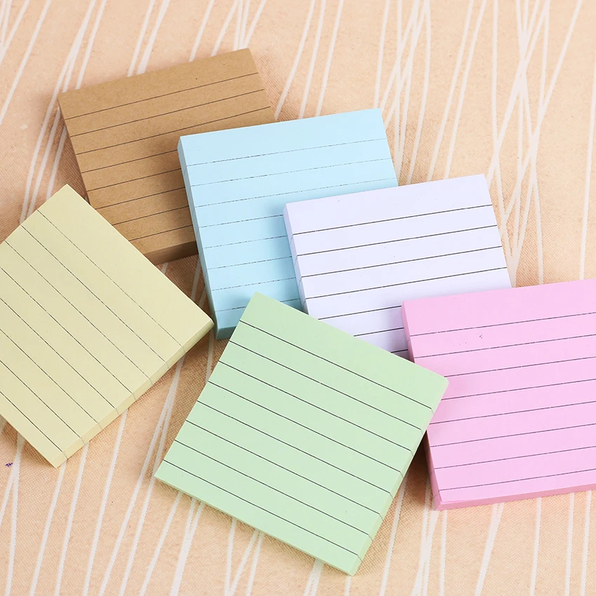 

DIY Candy Color Memo Pad Lovely Sticky Notes Paper About 80 Sheets Note Notepad School Office Supplies Stationery