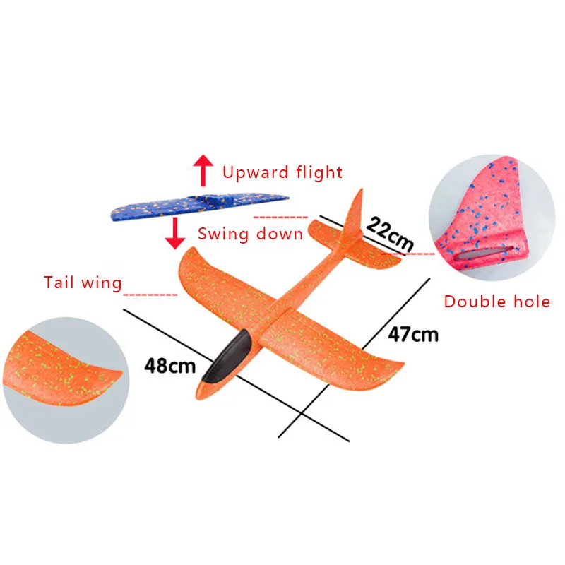 3 шт/лот DIY хватать руками самолет из пенопласта модель планер самолета обучающая игрушка для строительства на открытом воздухе