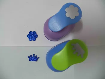 

2pcs(2.5cm) flower and crown shape craft punch set Punch Craft Scrapbooking school Paper Puncher eva hole punch free shipping