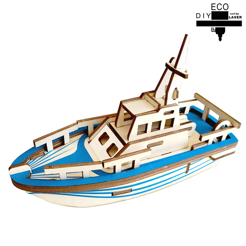 

Creative DIY 3D Wooden Puzzle Ship Model Kits Learning Educational Toys Gift for Kids Children Art Crafts Games