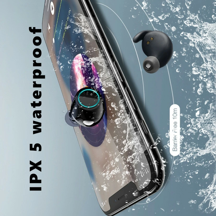 X118 Bluetooth V5.0 наушники TWS true беспроводная гарнитура с сенсорным управлением