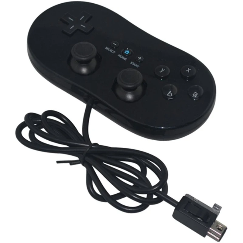 Для Wii Classic двойной аналоговый проводной контроллер для Nintendo Пульт