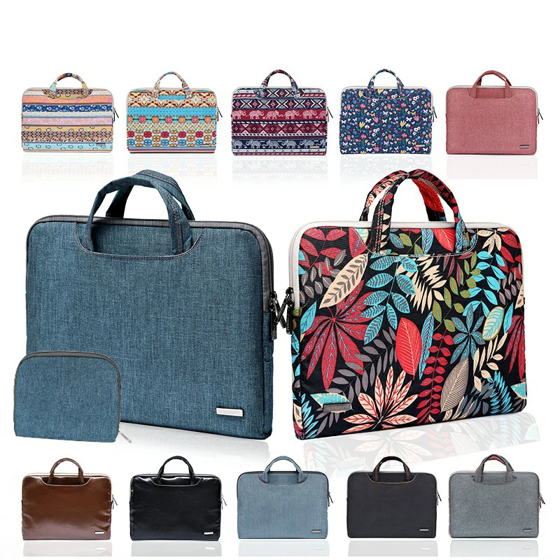 

Vmonv Soft Canvas Liner Sleeve Laptop Bag Case for Macbook 11 13 15.6 Inch Printing Laptop HandBags for Lenovo Acer ASUS Dell HP