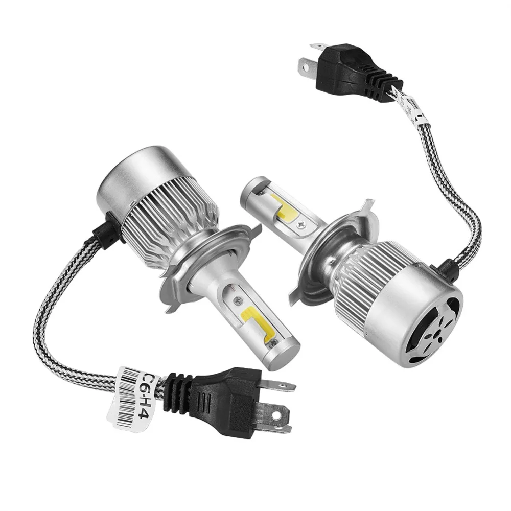 6000K LED Car Lights 3800LM 36W H1 H4 H7 9006 Headlight Car Lamps White Color 1 PairCar