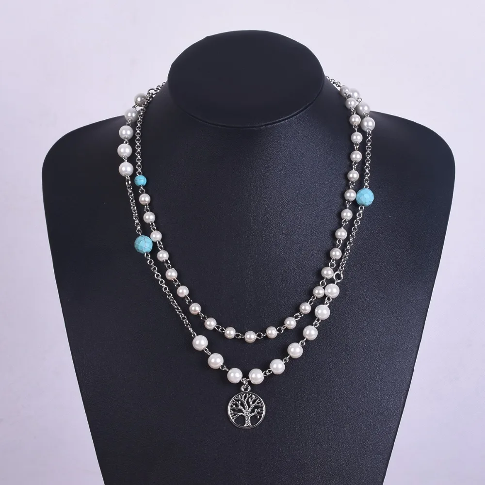 Buy Wholesale fashion faux pearl necklaces, white pearl necklaces, pendant
