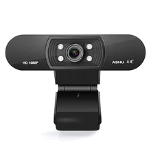 

FOR Webcam 1080P, HDWeb Camera with Built-in HD Microphone 1920 x 1080p USB Plug n Play Web Cam, Widescreen Video