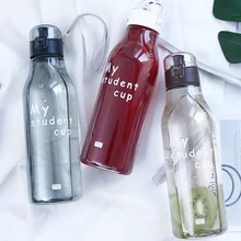 Портативная пластиковая чашка наружная Спортивная бутылка для фитнеса ударопрочная чашка бутылка для напитков детская бутылка для питьевой воды
