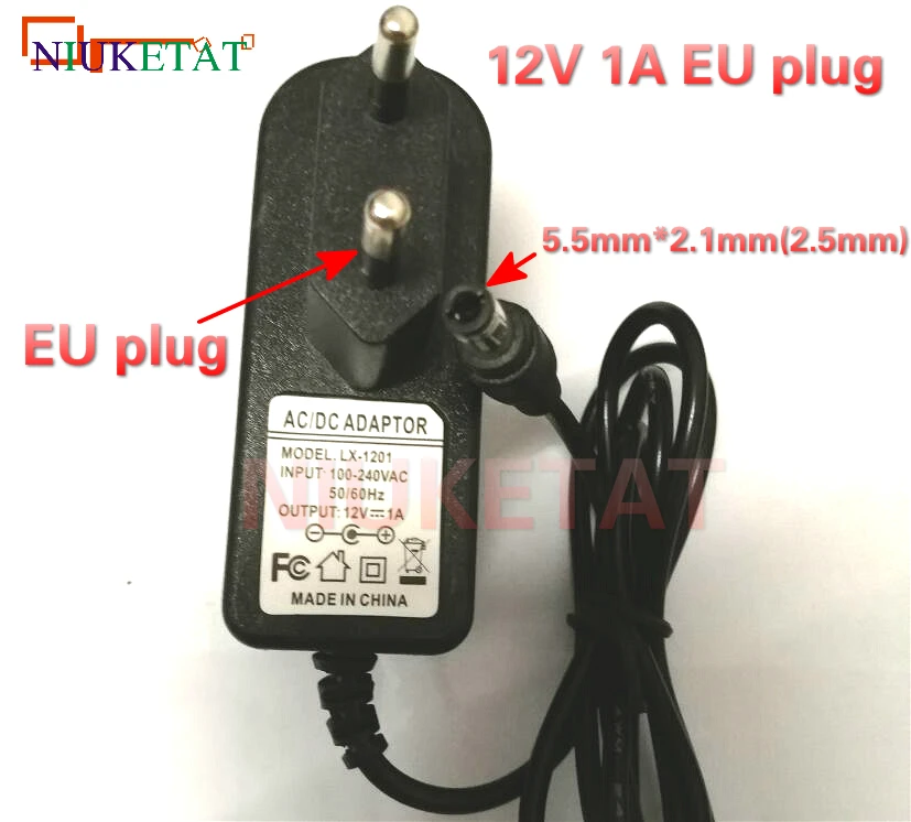 12V 1A.