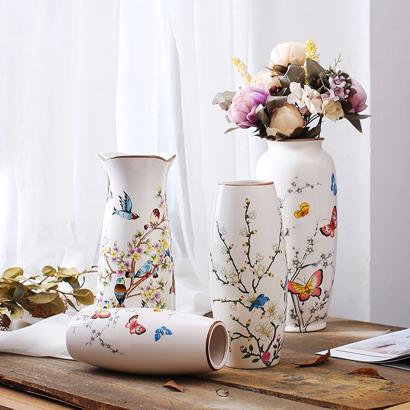 Китайская современная керамическая ваза свадебное украшение домашний декор для
