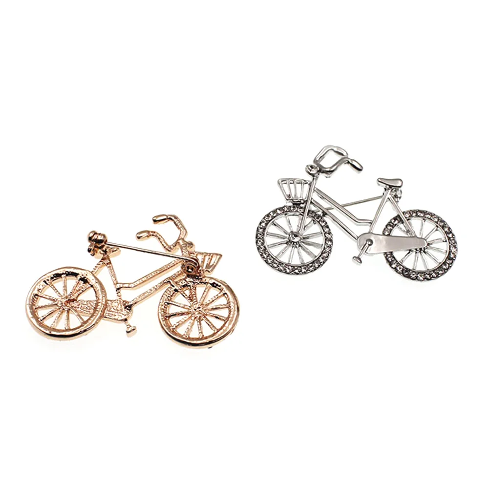 Small Bicycle Model Brooch Pins Cool Bike Brooches For Women Girls Dual